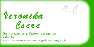 veronika csere business card